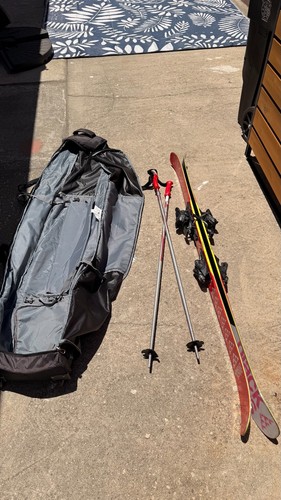 Ski set black crows - set:,